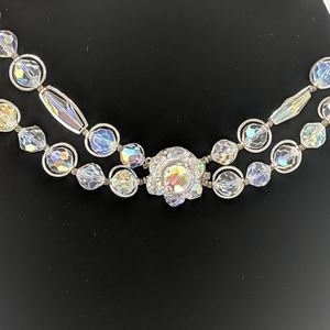 Beautiful choker type crystal necklace